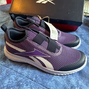 Kids Reebox Rush Runner Slip-on Running Shoes Size 6